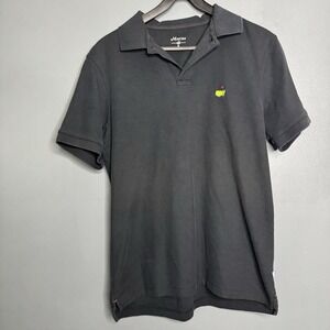 Vintage Masters Augusta National Golf Black Short Sleeve Polo Shirt Medium